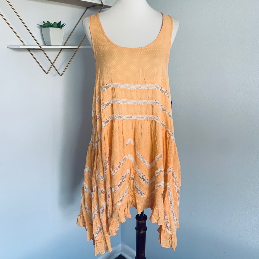 New! Free People • Voile & Lace Slip Dress • XS - Picture 2 of 16